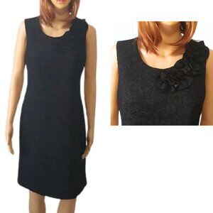 Christopher & Banks DStudio Ruffle Little Black Dress Small NWT